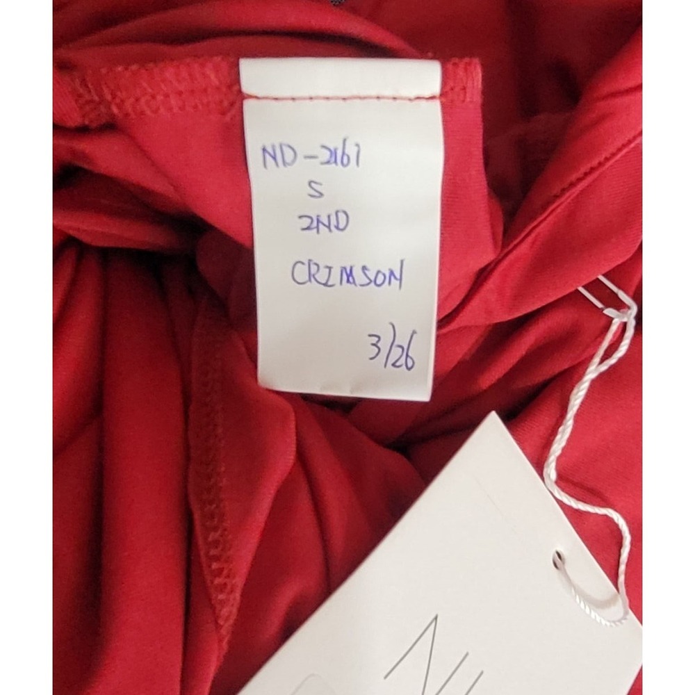 Nia The Brand Off the Shoulder Evangeline Maxi Dress - Crimson - Sample - Small - Picture 5 of 5